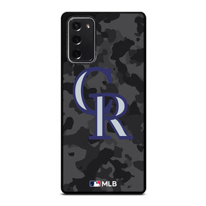 COLORADO ROCKIES BASEBALL BLACK CAMO Samsung Galaxy Note 20 Case Cover