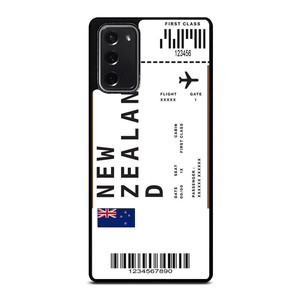 FLIGHT TICKETS NEW ZEALAND Samsung Galaxy Note 20 Case Cover