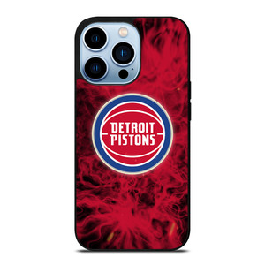 DETROIT PISTONS BASKETBALL NBA FIRE iPhone 13 Pro Max Case Cover