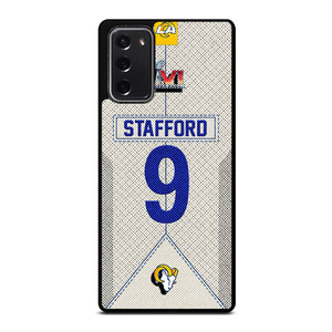 MATTHEW STAFFORD LOS ANGELES RAMS NFL SUPER BOWL LVI Samsung Galaxy Note 20 Case Cover