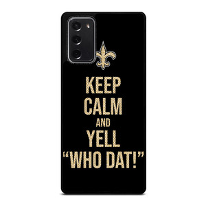 NEW ORLEANS SAINTS NFL FOOTBALL WHO DAT CHANTS 2 Samsung Galaxy Note 20 Case Cover