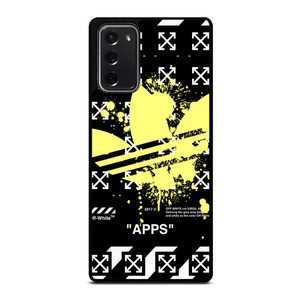 OFF WHITE X ADIDAS YELLOW Samsung Galaxy Note 20 Case Cover