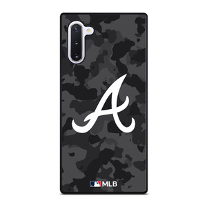 ATLANTA BRAVES BASEBALL BLACK CAMO Samsung Galaxy Note 10 Case Cover ATLANTA BRAVES BASEBALL BLACK CAMO Samsung Galaxy Note 10 Case Cover