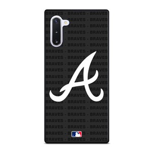 ATLANTA BRAVES BASEBALL BLACK Samsung Galaxy Note 10 Case Cover ATLANTA BRAVES BASEBALL BLACK Samsung Galaxy Note 10 Case Cover