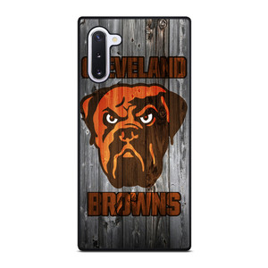 CLEVELAND BROWNS NFL FOOTBALL WOODEN LOGO Samsung Galaxy Note 10 Case Cover
