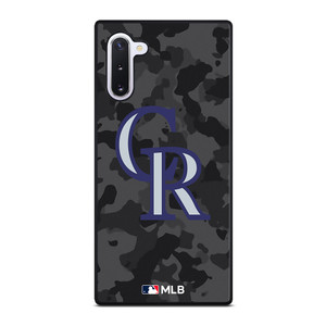COLORADO ROCKIES BASEBALL BLACK CAMO Samsung Galaxy Note 10 Case Cover