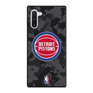 DETROIT PISTONS BLACK CAMO Samsung Galaxy Note 10 Case Cover