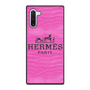 HERMES PARIS PINK LEATHER Samsung Galaxy Note 10 Case Cover