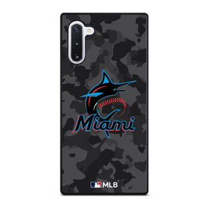 MIAMI MARLINS BASEBALL BLACK CAMO Samsung Galaxy Note 10 Case Cover