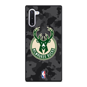 MILWAUKEE BUCKS BLACK CAMO Samsung Galaxy Note 10 Case Cover