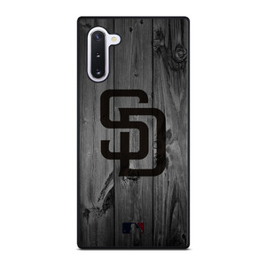 SAN DIEGO PADRES BASEBALL MLB WOOD LOGO Samsung Galaxy Note 10 Case Cover