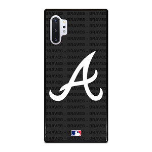 ATLANTA BRAVES BASEBALL BLACK Samsung Galaxy Note 10 Plus Case Cover ATLANTA BRAVES BASEBALL BLACK Samsung Galaxy Note 10 Plus Case Cover
