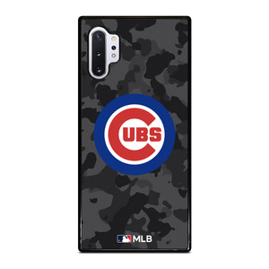 CHICAGO CUBS BASEBALL BLACK CAMO Samsung Galaxy Note 10 Plus Case Cover CHICAGO CUBS BASEBALL BLACK CAMO Samsung Galaxy Note 10 Plus Case Cover