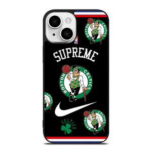 BOSTON CELTICS NBA X SUPREME NIKE iPhone 13 Mini Case Cover BOSTON CELTICS NBA X SUPREME NIKE iPhone 13 Mini Case Cover