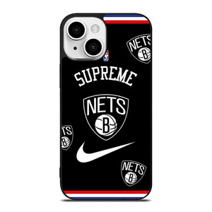 BROOKLYN NETS NBA X SUPREME NIKE iPhone 13 Mini Case Cover