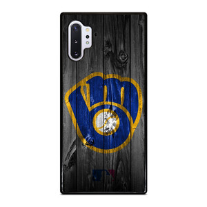 MILWAUKEE BREWERS MLB BASEBALL WOODEN LOGO Samsung Galaxy Note 10 Plus Case Cover