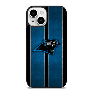 CAROLINA PANTHERS NFL METAL STRIPE iPhone 13 Mini Case Cover