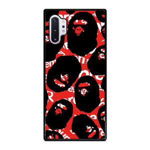 SUPREME X BAPE A BATHING APE Samsung Galaxy Note 10 Plus Case Cover SUPREME X BAPE A BATHING APE Samsung Galaxy Note 10 Plus Case Cover