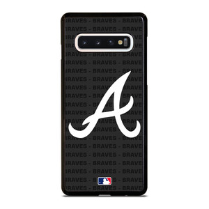 ATLANTA BRAVES BASEBALL BLACK Samsung Galaxy S10 Case Cover ATLANTA BRAVES BASEBALL BLACK Samsung Galaxy S10 Case Cover