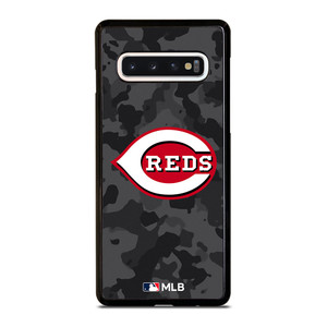 CINCINNATI REDS BASEBALL BLACK CAMO Samsung Galaxy S10 Case Cover CINCINNATI REDS BASEBALL BLACK CAMO Samsung Galaxy S10 Case Cover