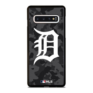 DETROIT TIGERS BASEBALL BLACK CAMO Samsung Galaxy S10 Case Cover