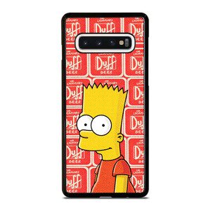 DUFF BEER BART SIMPSONS Samsung Galaxy S10 Case Cover DUFF BEER BART SIMPSONS Samsung Galaxy S10 Case Cover