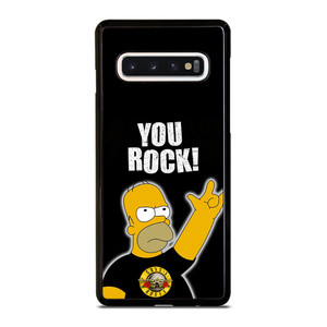 GUNS N ROSES ROCK HOMER SIMPSONS Samsung Galaxy S10 Case Cover