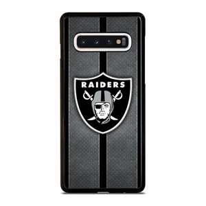 LAS VEGAS RAIDERS NFL METAL STRIPE Samsung Galaxy S10 Case Cover