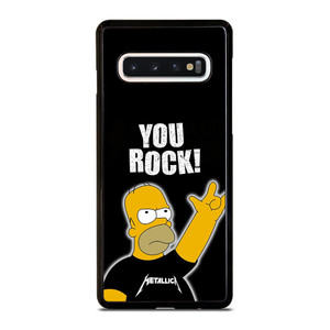 METALLICA ROCK HOMER SIMPSONS Samsung Galaxy S10 Case Cover METALLICA ROCK HOMER SIMPSONS Samsung Galaxy S10 Case Cover