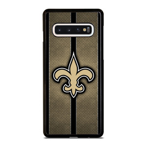 NEW ORLEANS SAINTS NFL METAL STRIPE Samsung Galaxy S10 Case Cover