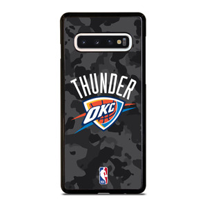 OKLAHOMA CITY THUNDER BLACK CAMO Samsung Galaxy S10 Case Cover