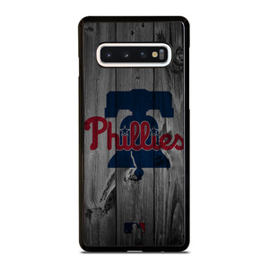 PHILADELPHIA PHILLIES BASEBALL MLB WOOD LOGO Samsung Galaxy S10 Case Cover