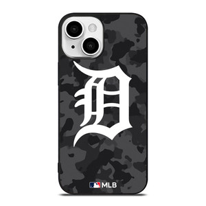 DETROIT TIGERS BASEBALL BLACK CAMO iPhone 13 Mini Case Cover DETROIT TIGERS BASEBALL BLACK CAMO iPhone 13 Mini Case Cover