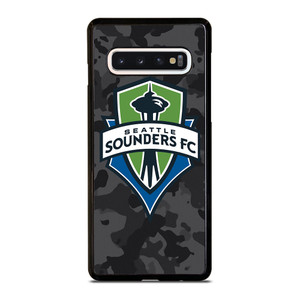 SEATTLE SOUNDERS FC MLS BLACK CAMO Samsung Galaxy S10 Case Cover