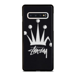 STUSSY FUZZY REGAL CROWN Samsung Galaxy S10 Case Cover STUSSY FUZZY REGAL CROWN Samsung Galaxy S10 Case Cover