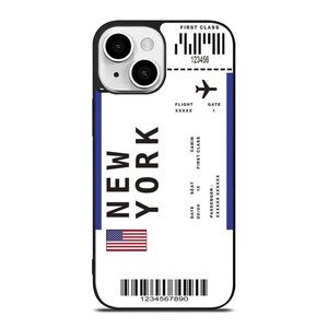 FLIGHT TICKETS USA NEW YORK iPhone 13 Mini Case Cover FLIGHT TICKETS USA NEW YORK iPhone 13 Mini Case Cover