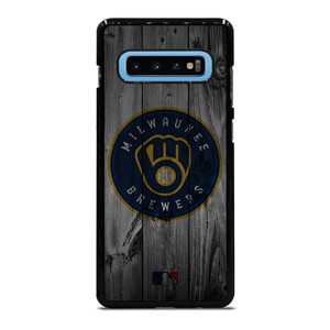 MILWAUKEE BREWERS BASEBALL MLB WOOD LOGO Samsung Galaxy S10 Plus Case Cover