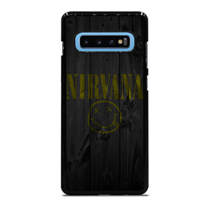 NIRVANA ROCK BAND WOODEN LOGO Samsung Galaxy S10 Plus Case Cover NIRVANA ROCK BAND WOODEN LOGO Samsung Galaxy S10 Plus Case Cover
