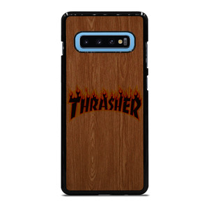 THRASHER SKATEBOARD WOODEN LOGO Samsung Galaxy S10 Plus Case Cover THRASHER SKATEBOARD WOODEN LOGO Samsung Galaxy S10 Plus Case Cover