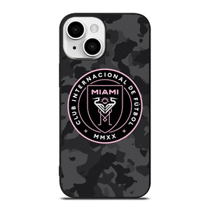 INTER MIAMI CF MLS BLACK CAMO iPhone 13 Mini Case Cover INTER MIAMI CF MLS BLACK CAMO iPhone 13 Mini Case Cover