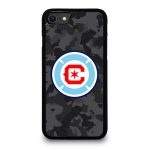 CHICAGO FIRE MLS BLACK CAMO iPhone SE 2020 Case Cover CHICAGO FIRE MLS BLACK CAMO iPhone SE 2020 Case Cover