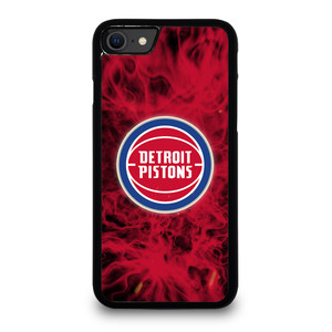 DETROIT PISTONS BASKETBALL NBA FIRE iPhone SE 2020 Case Cover