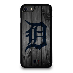 DETROIT TIGERS BASEBALL MLB WOOD LOGO iPhone SE 2020 Case Cover
