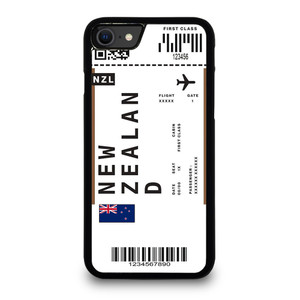 FLIGHT TICKETS NEW ZEALAND iPhone SE 2020 Case Cover FLIGHT TICKETS NEW ZEALAND iPhone SE 2020 Case Cover
