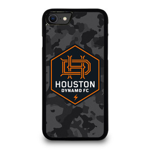 HOUSTON DYNAMO FC MLS BLACK CAMO iPhone SE 2020 Case Cover HOUSTON DYNAMO FC MLS BLACK CAMO iPhone SE 2020 Case Cover