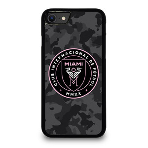 INTER MIAMI CF MLS BLACK CAMO iPhone SE 2020 Case Cover INTER MIAMI CF MLS BLACK CAMO iPhone SE 2020 Case Cover