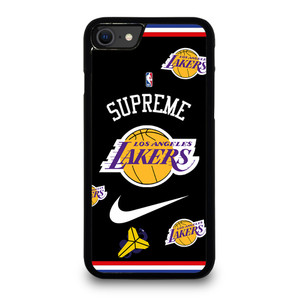 LA LAKERS NBA X SUPREME NIKE iPhone SE 2020 Case Cover LA LAKERS NBA X SUPREME NIKE iPhone SE 2020 Case Cover