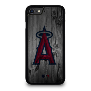 LOS ANGELES ANGELS BASEBALL MLB WOOD LOGO iPhone SE 2020 Case Cover