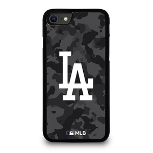 LOS ANGELES DODGERS BASEBALL BLACK CAMO iPhone SE 2020 Case Cover