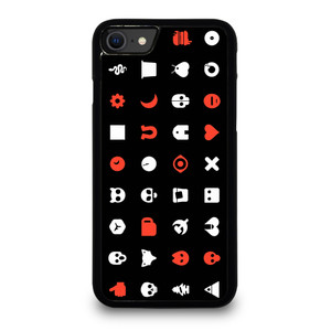 LOVE DEATH AND ROBOTS PATTERN iPhone SE 2020 Case Cover